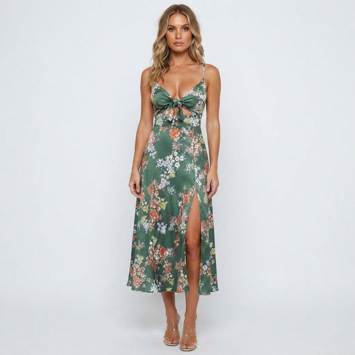 Jasmine Cole | Floral Summer Dress With Split Detail For Women