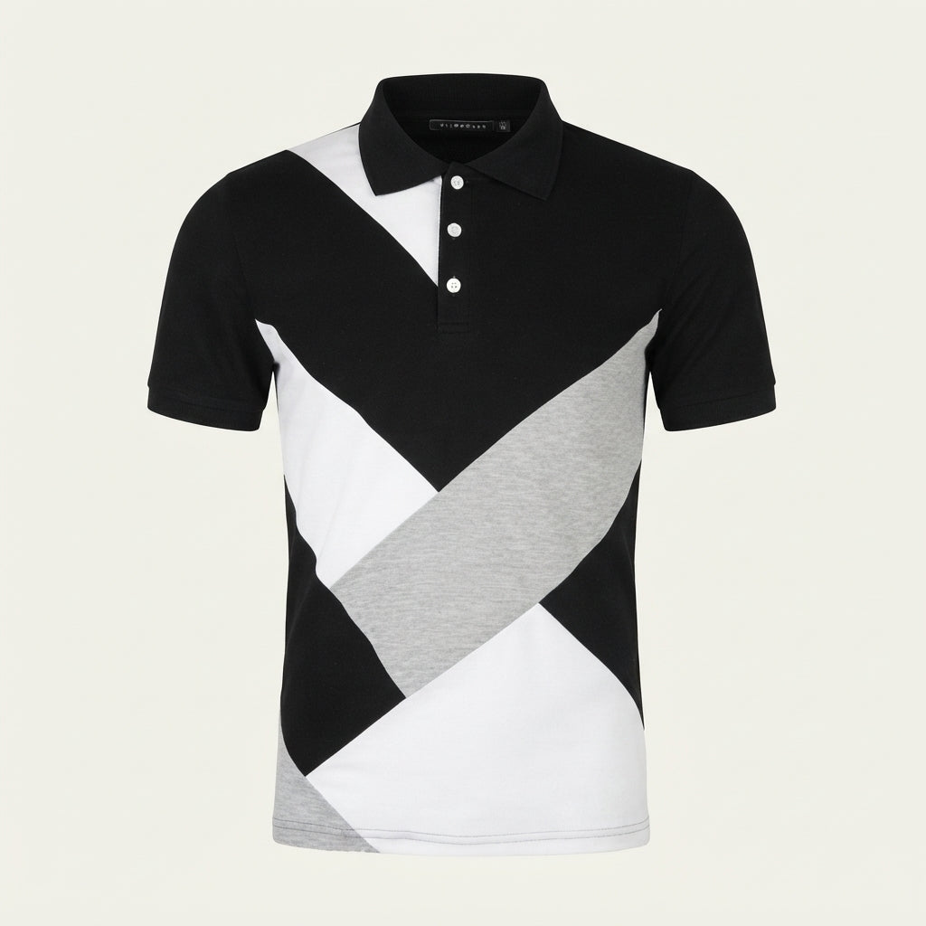 Jasper Reid | Colour Block Polo Shirt For Men