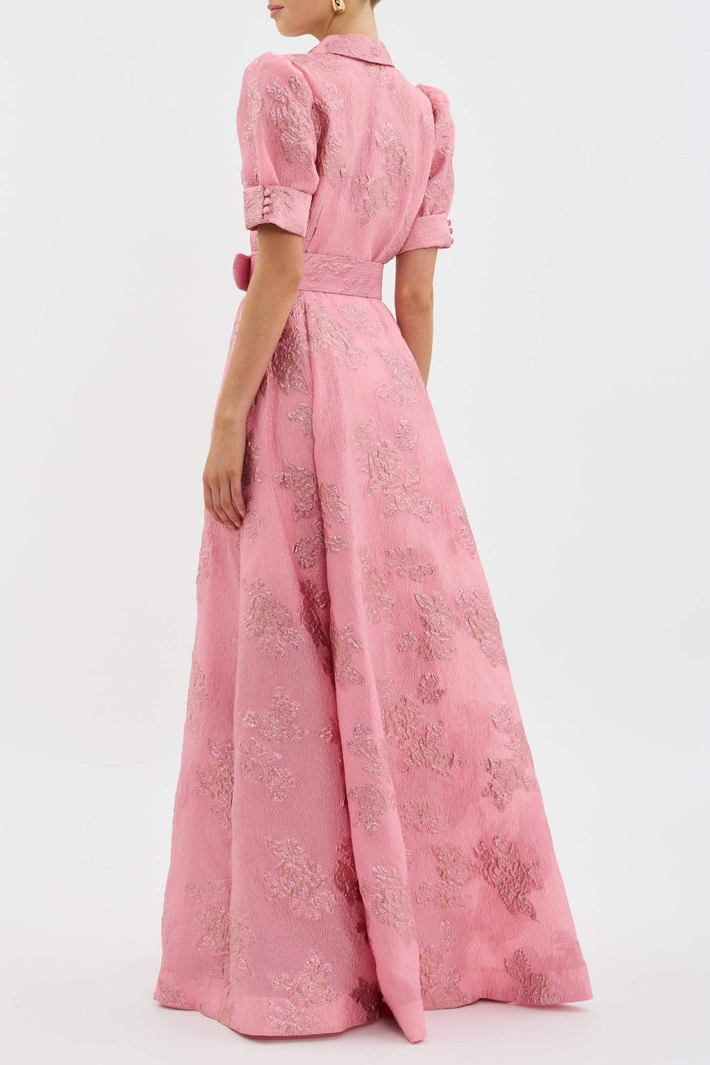 Celina | Women’s Short Puff Sleeve Dress with Belt