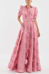 Celina | Women’s Short Puff Sleeve Dress with Belt