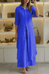 Lena | Women's 2 Piece Linen Shirt and Wide Leg Trouser Set