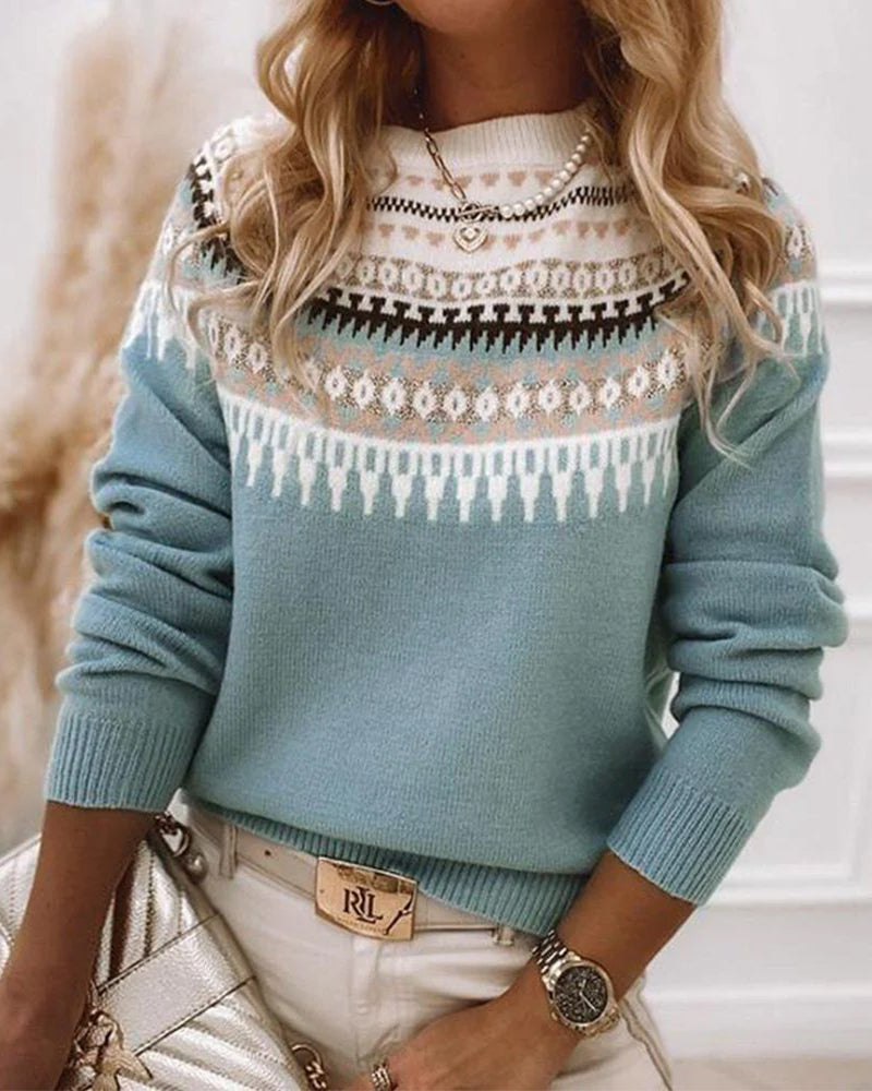 Juniper | Women’s Fair Isle Jumper with Round Neck
