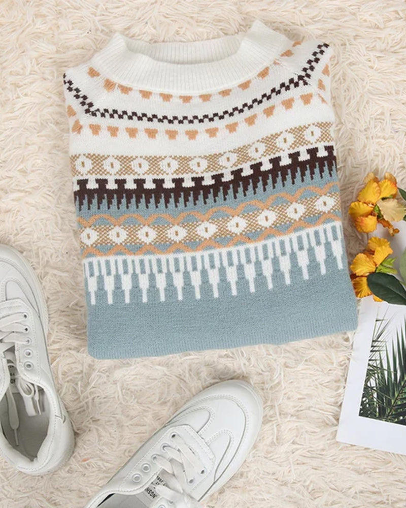 Juniper | Women’s Fair Isle Jumper with Round Neck