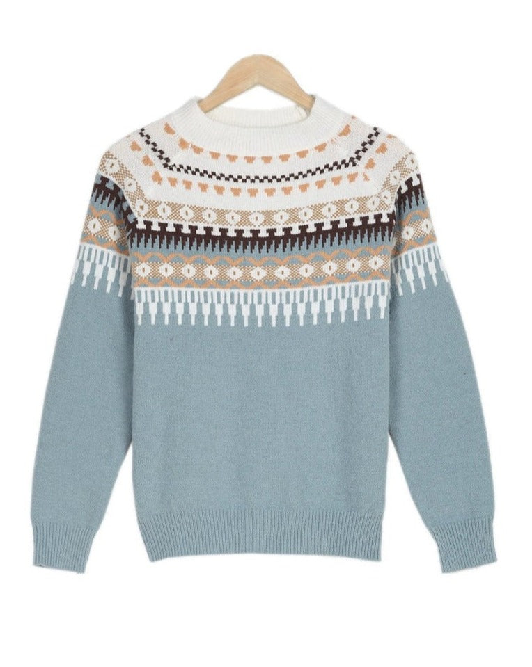 Juniper | Women’s Fair Isle Jumper with Round Neck