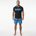 Kai Fairweather | Tropical Print Polo & Shorts Set For Men