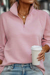 Kaia | Women's Half Zip Ribbed Pullover