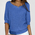 Larissa | Women’s V-Neck Jumper with Textured Knit
