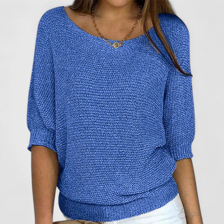 Larissa | Women’s V-Neck Jumper with Textured Knit
