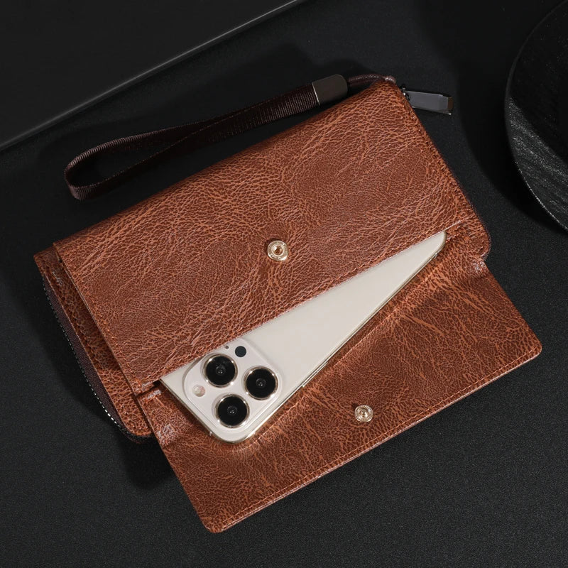 Benjamin | Men’s Slim Wallet with Wrist Strap