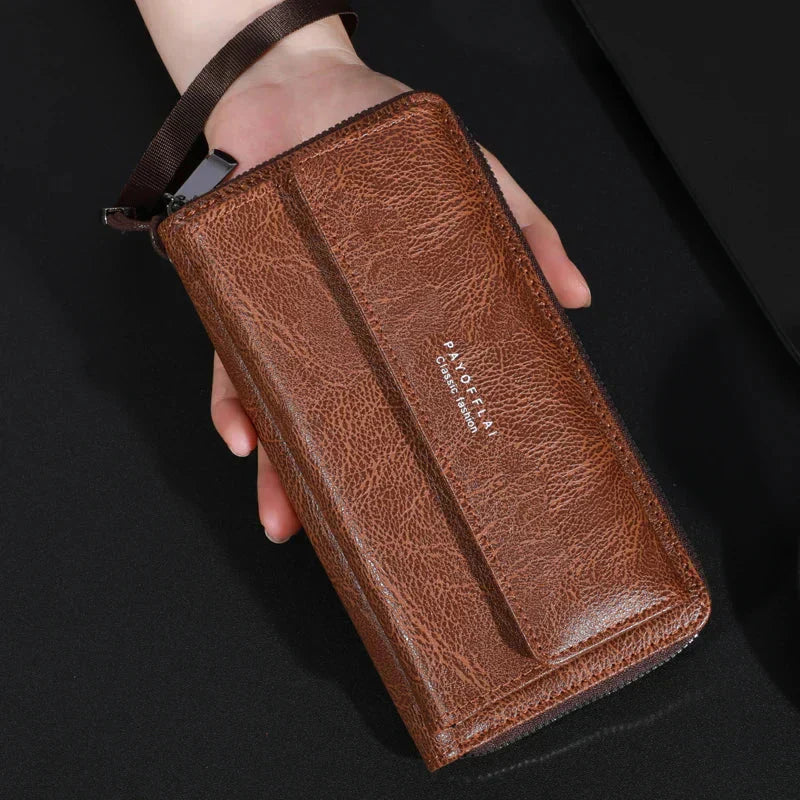 Benjamin | Men’s Slim Wallet with Wrist Strap