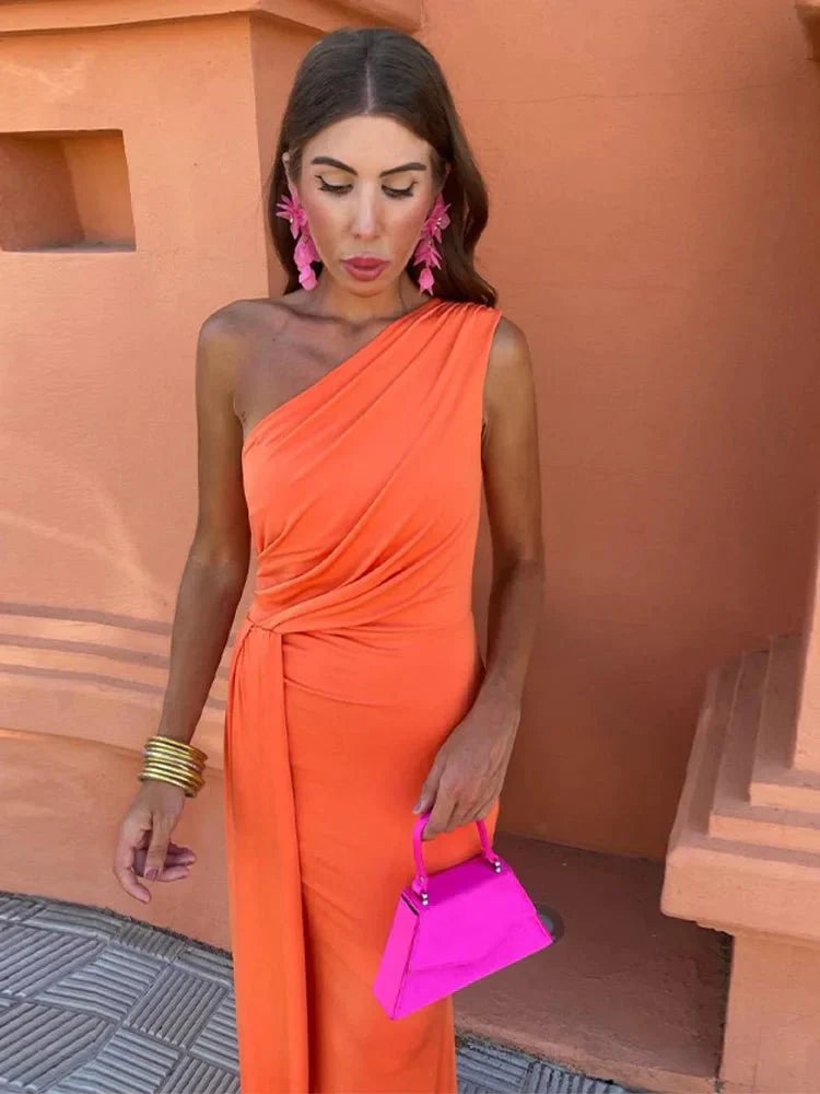 Lia | Women’s Knot Dress with Front Knot Detail