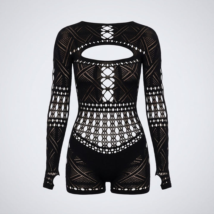 Lily Wilson | Sheer Hollow-Out Jumpsuit For Women
