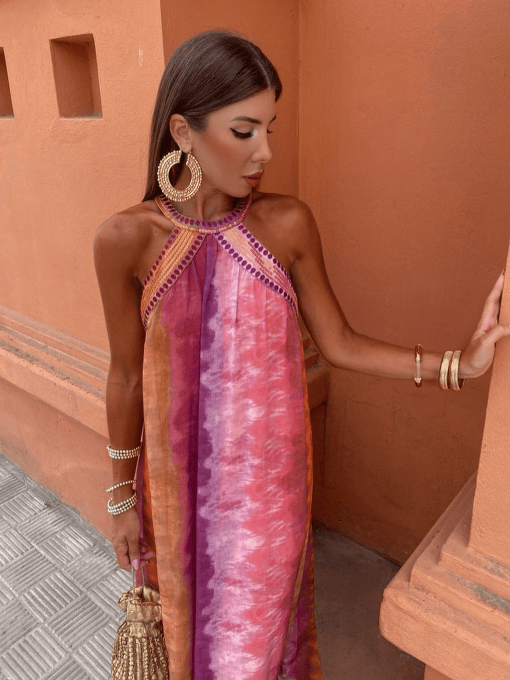 Luciana | Women’s Ombre Maxi Dress with Ombre Effect