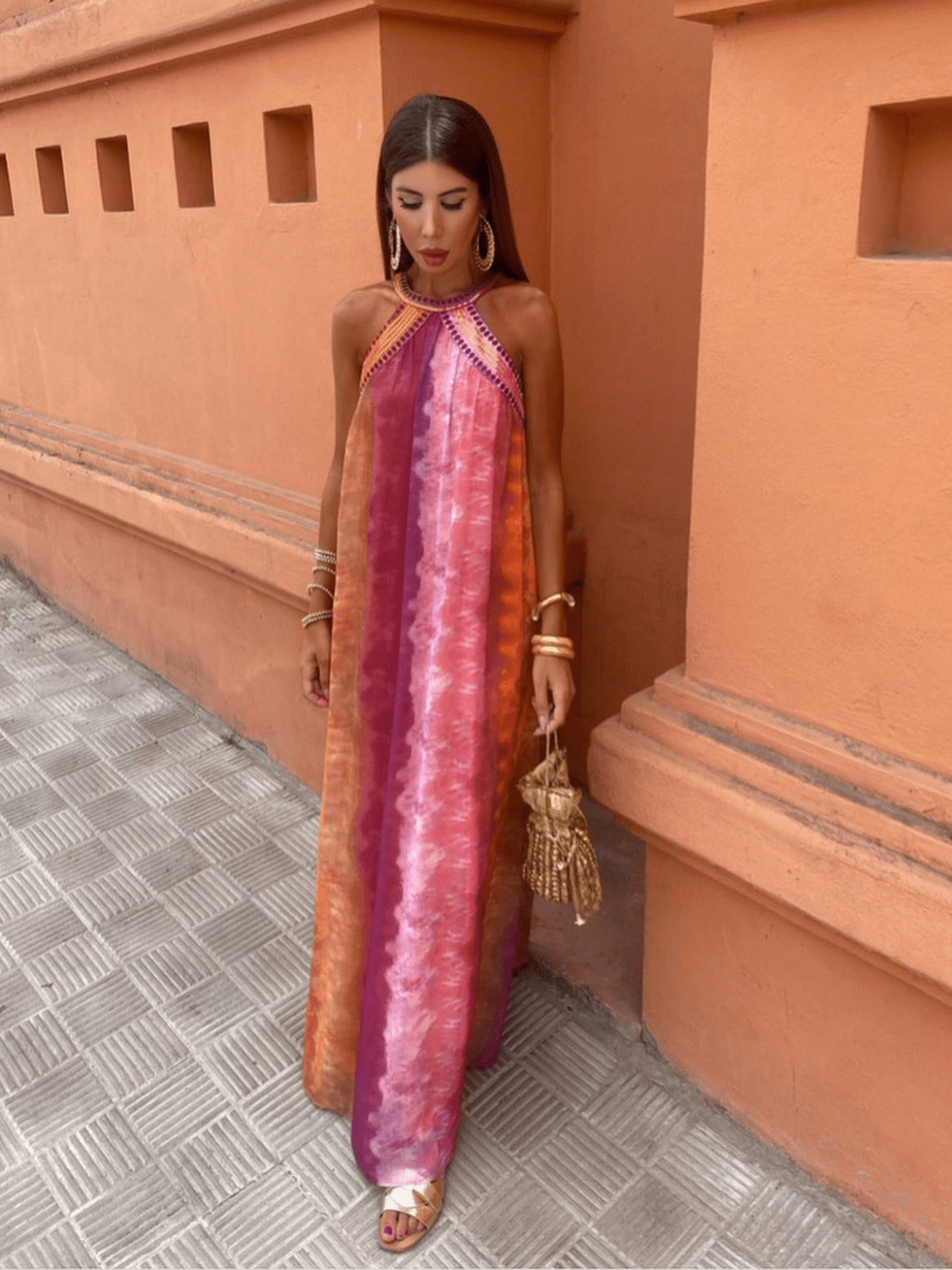Luciana | Women’s Ombre Maxi Dress with Ombre Effect