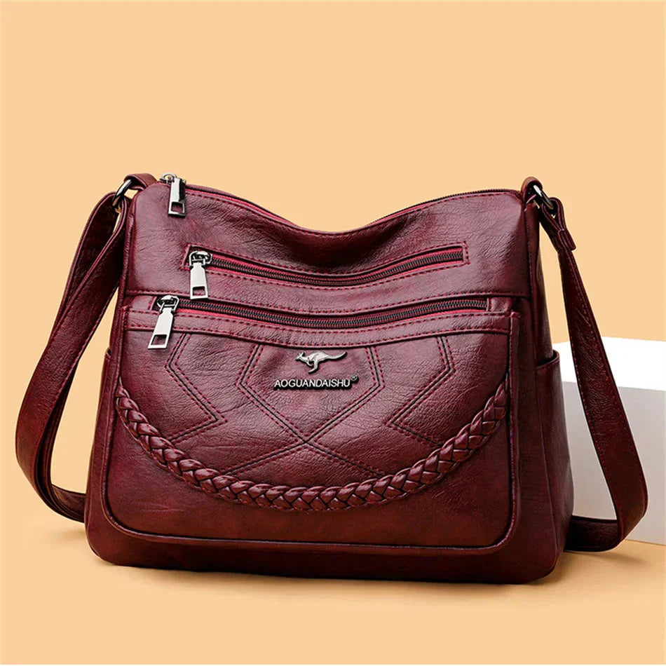 Leilani | Women’s Pocketed Crossbody Bag with Zip Closure