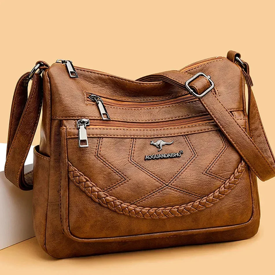 Leilani | Women’s Pocketed Crossbody Bag with Zip Closure