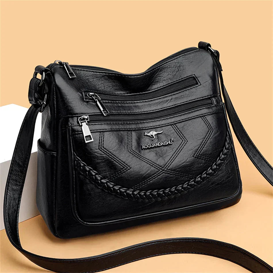 Leilani | Women’s Pocketed Crossbody Bag with Zip Closure