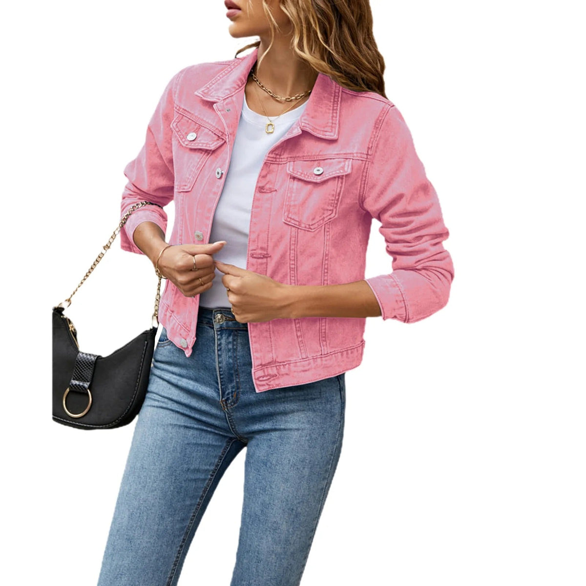 Lydia | Women’s Cropped Jacket with Button Front