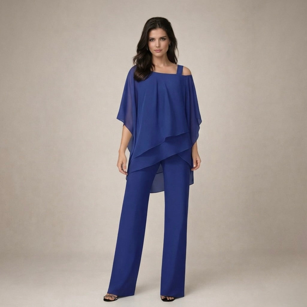 Lysandra | Women’s Off Shoulder Set with Asymmetric Design