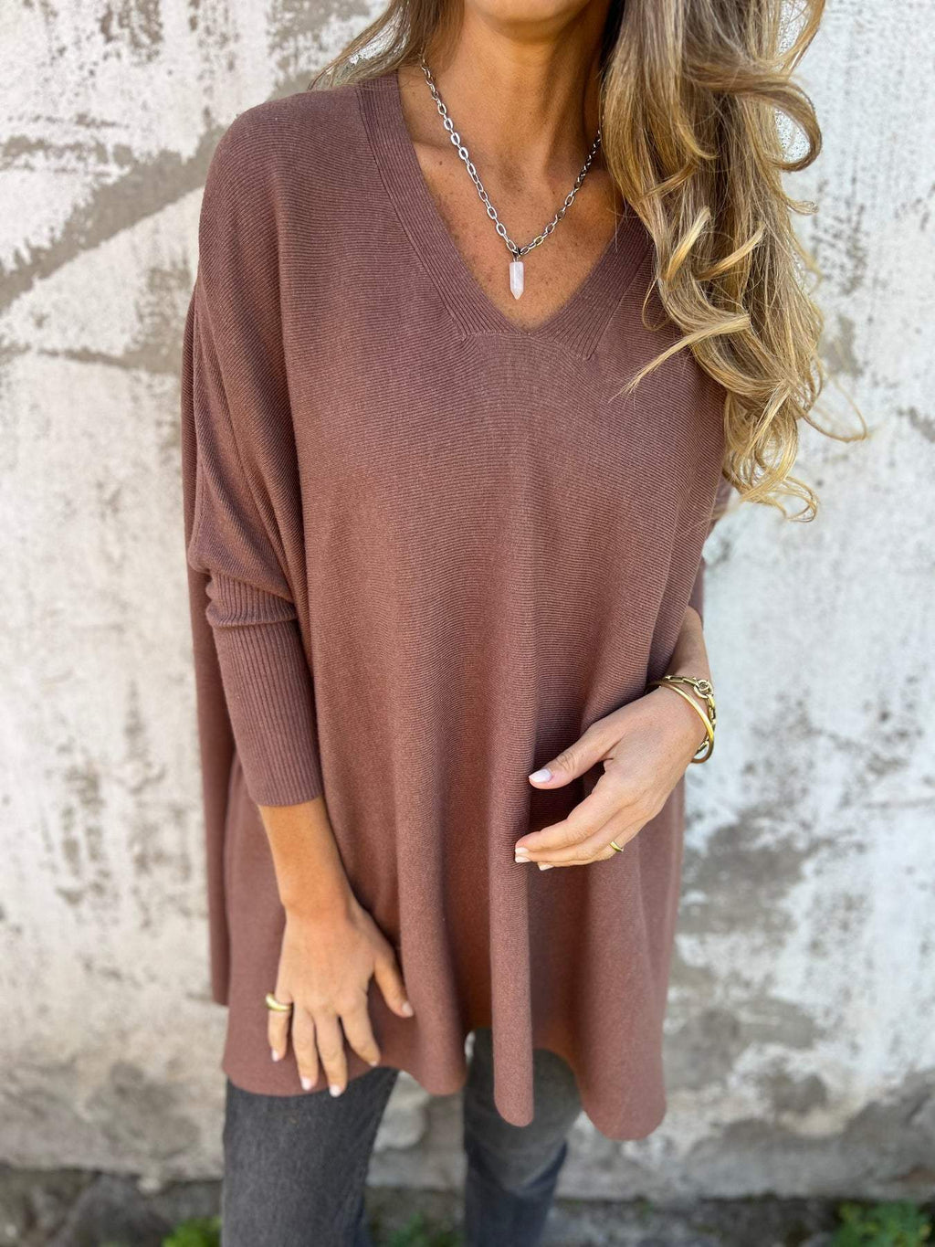 Maeve | Women’s Oversized Top with V-Neck