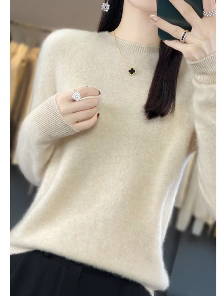 Maeve | Women’s Round Neck Sweater with Relaxed Fit
