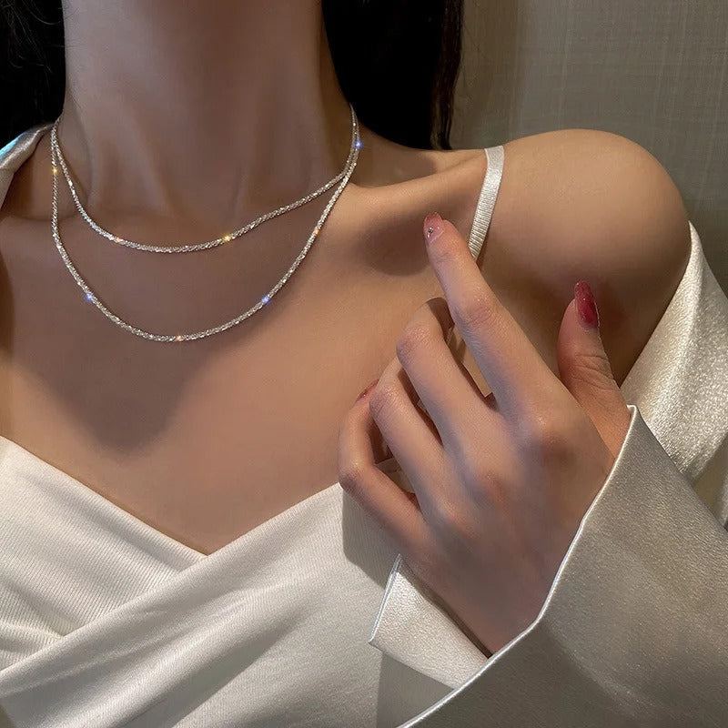 Jaliyah | Women’s Layered Necklace with Sparkle