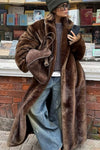 Women's Long Faux Fur Winter Coat
