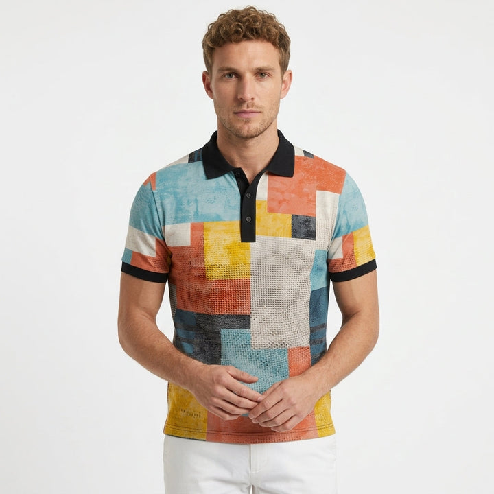 Mason Ward | Colour Block Polo Shirt For Men