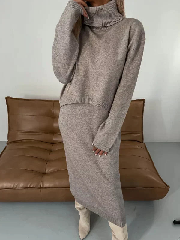 Meadow | Women’s Meadow Midi Dress with Turtleneck