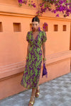 Melys | Women’s Floral Print Dress with Wrap Detail
