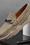 Callum Sinclair | Suede Buckle Loafers For Men