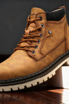 Callum Wright | Men's Leather Ankle Work Boots Lace-Up Anti-Slip Cushioned For Men