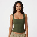 Mia Taylor | Square-Neck Slim Tank Top For Women