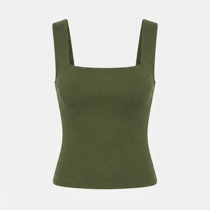 Mia Taylor | Square-Neck Slim Tank Top For Women