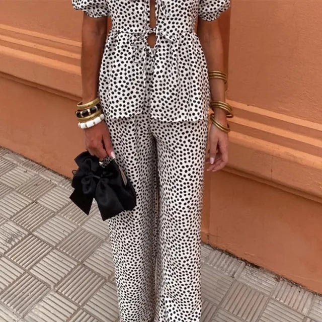 Blakely | Women’s Printed Co Ord Set with Tie Waist