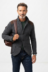 Nathan Davies | Chunky Knit Cardigan Blazer For Men