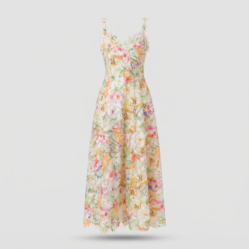 Niamh Farrell | Floral Lace Races Dress For Women