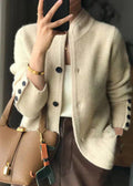 Niamh | Women’s Button Front Cardigan with Long Sleeve
