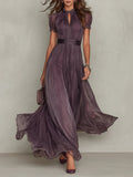 Octaviana | Women’s Maxi Dress with Keyhole Neckline