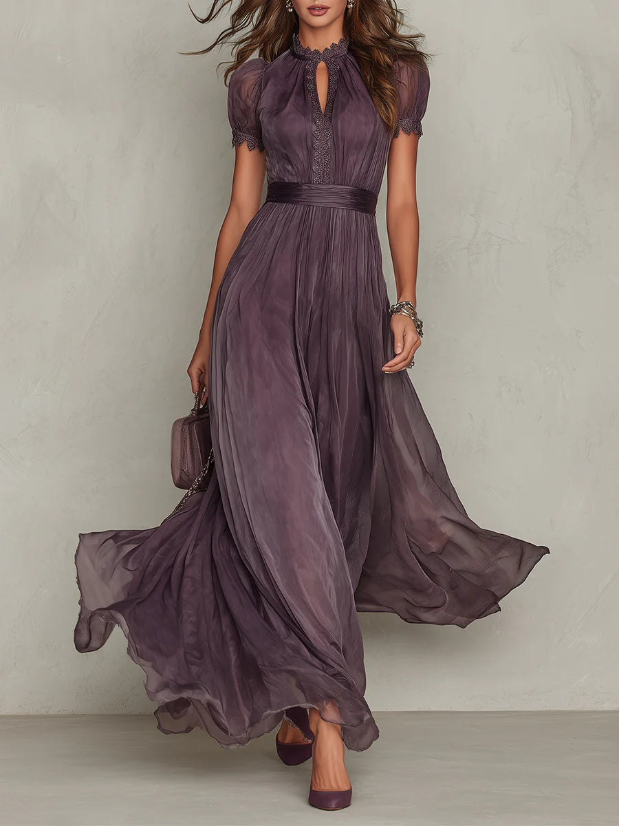 Octaviana | Women’s Maxi Dress with Keyhole Neckline