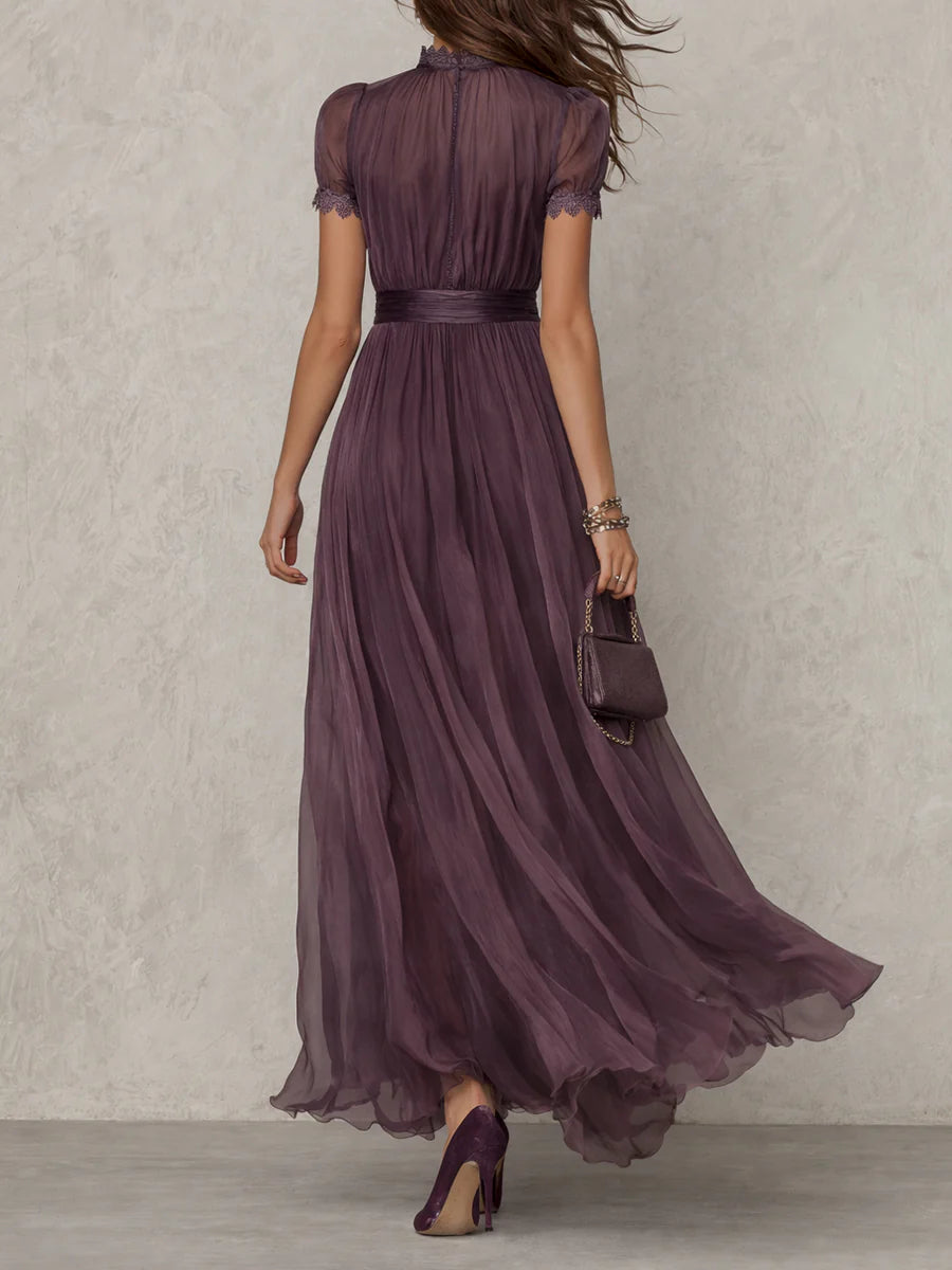 Octaviana | Women’s Maxi Dress with Keyhole Neckline
