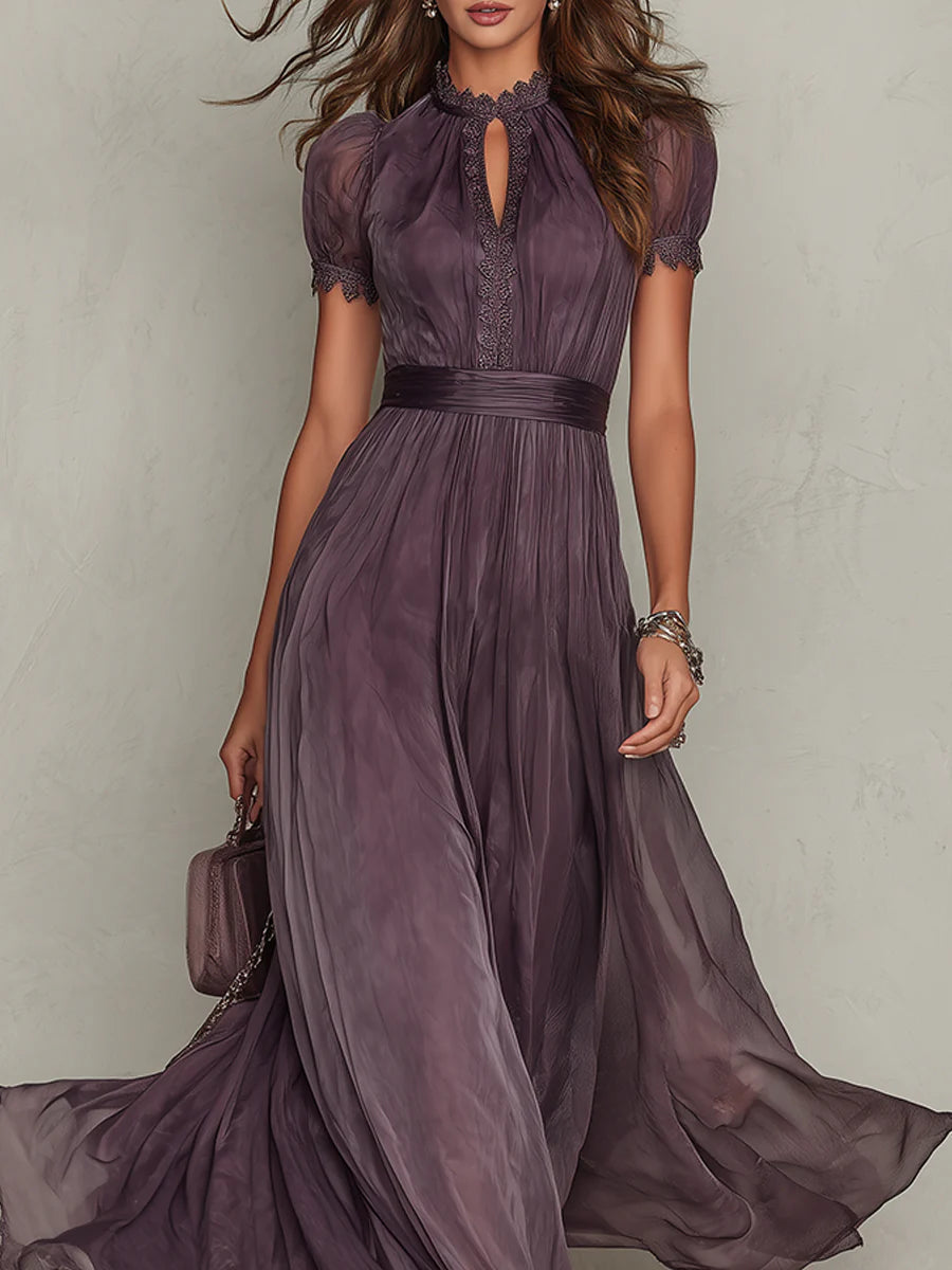 Octaviana | Women’s Maxi Dress with Keyhole Neckline