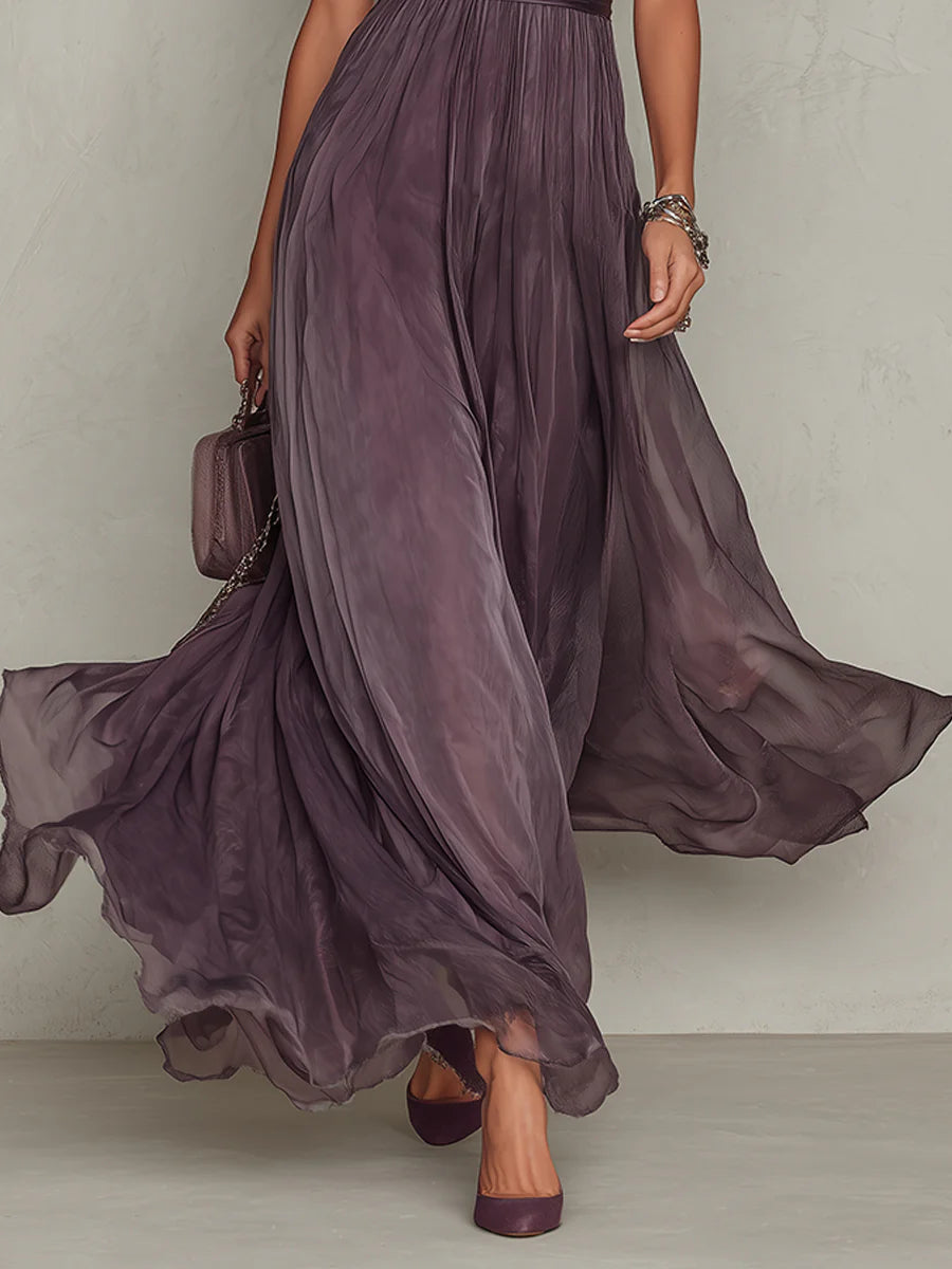 Octaviana | Women’s Maxi Dress with Keyhole Neckline