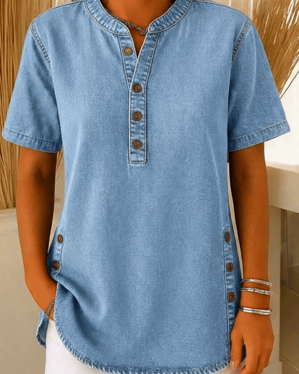 Odette | Women’s Relaxed Fit Blouse with Button Detail