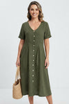Olivia Cooper | Button-Front Summer Dress For Women