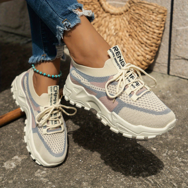 Ondine | Women’s Breathable Mesh Walking Sneakers with Cushioning