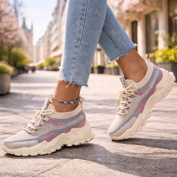 Ondine | Women’s Breathable Mesh Walking Sneakers with Cushioning