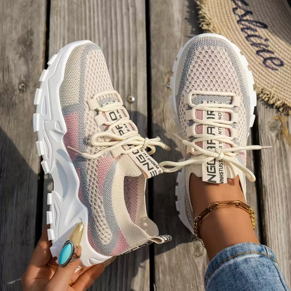 Ondine | Women’s Breathable Mesh Walking Sneakers with Cushioning