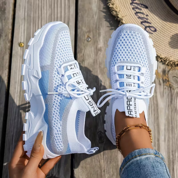 Ondine | Women’s Breathable Mesh Walking Sneakers with Cushioning