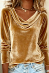 Ophelia | Women's Cowl Neck Long Sleeve Top